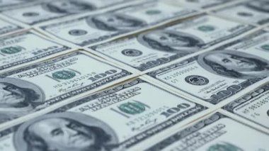 Yüz dolarlık banknotlar. Nakit para banknotları. Yatırım kavramı