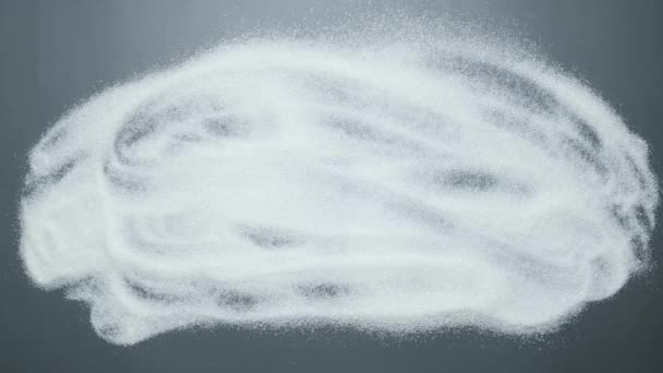 Socker dödar handstil avslöjar på socker. Kampen mot skadliga dåliga vanor — Stockvideo