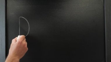 Hand writing Doping on chalkboard. Concept: Sports doping