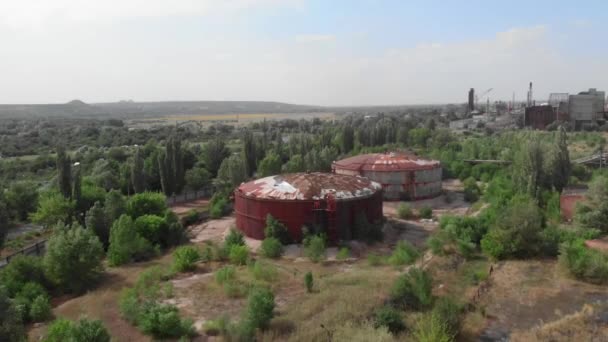 Construção combinada de centrais térmicas. Central eléctrica de grande ciclo. Central eléctrica — Vídeo de Stock