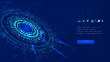 Dijital teknolojinin temasının soyut arkaplanı