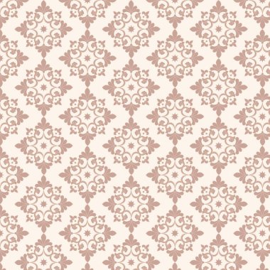 Pembeyle kusursuz klasik desen. Tekstil, markalaşma, duvar kağıdı ve diğer klasik projeler için.
