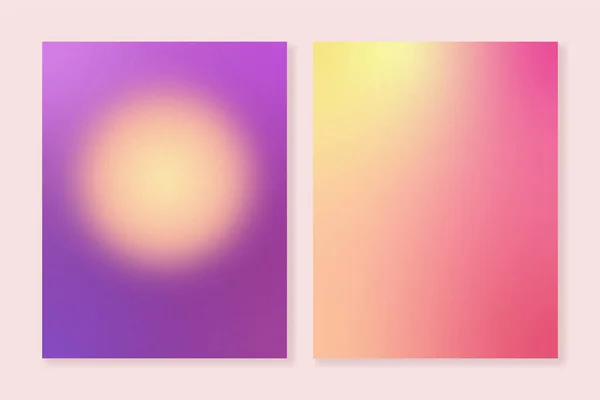 Summer Grainy Retro Gradients Vibrant Colors Covers Backgrounds Wallpapers Web — Wektor stockowy