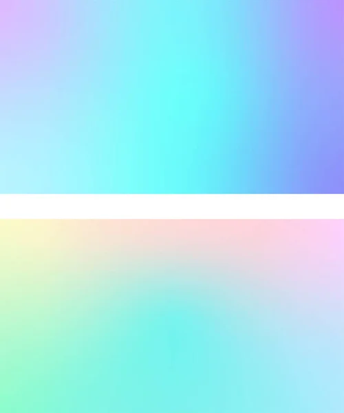 Holographic Gradient Backgrounds Screens Wallpapers Covers Other Designs Vector Can — 图库矢量图片