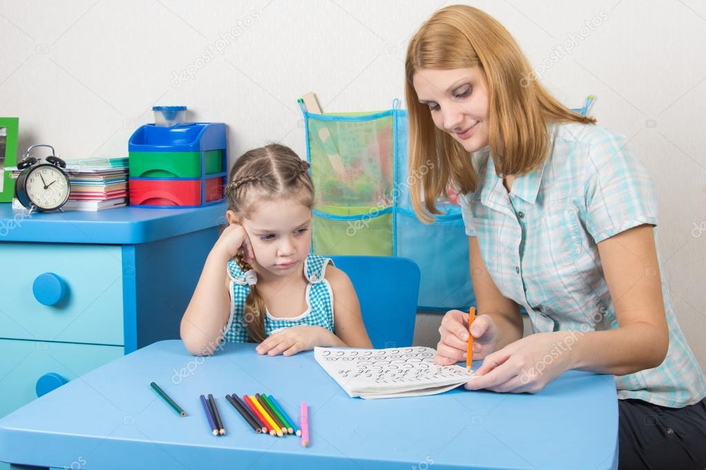 The girl does not understand the course material that speaks to her tutor