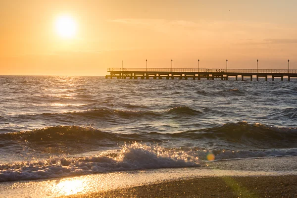 Masse marine au coucher du soleil — Photo