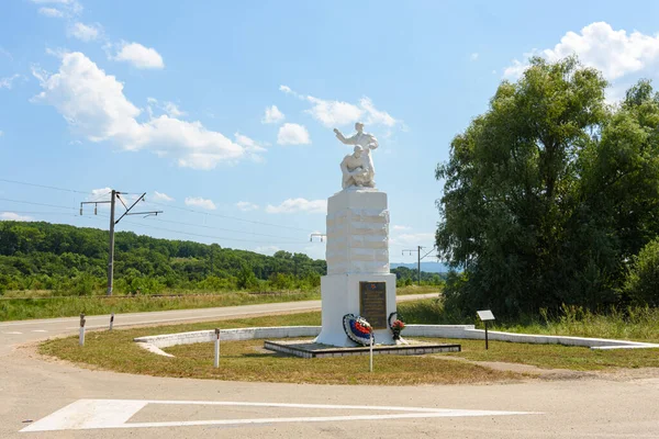 Neberdzhaevskaya Russland Juli 2021 Ein Denkmal Zur Erinnerung Die Sowjetischen — Stockfoto