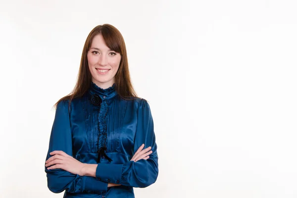 Portrait of a young confident beautiful girl — Stock Photo, Image