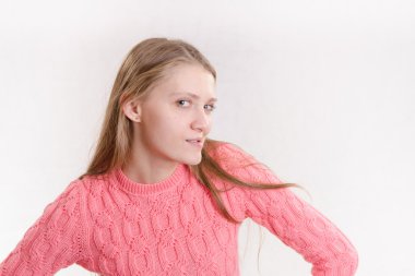 Gözleri piercing ile kız