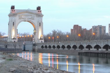 Volga-Don kanal Lenin, Volgograd, ilk kilidi görünümünü