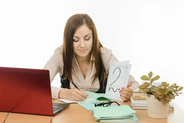 The teacher puts the student deuce — Stock Photo, Image