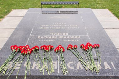 Mezar Vasiliy Çuykov, keder tarihsel anıt karmaşık - Stalingrad Savaşı kahramanları için yüzölçümü
