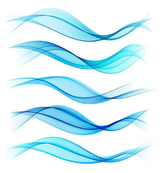 Set of blend abstract wave — Stock Vector