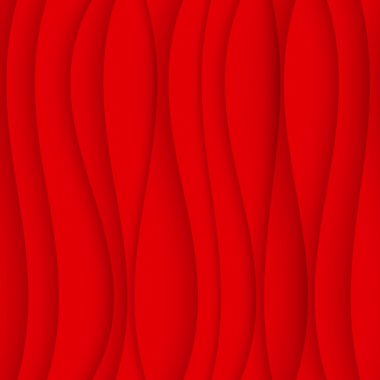 Kesintisiz dalga paterni. Eğri şekiller arka plan. Normal kırmızı doku