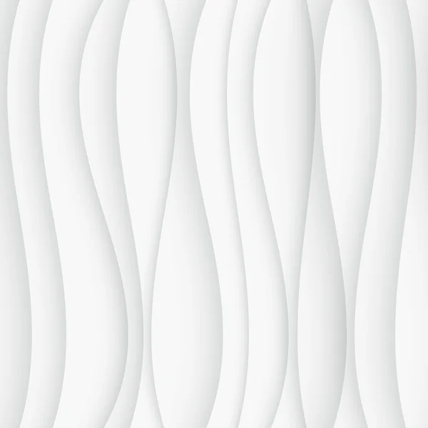 Bezszwowe fala wzór. Tło zakrzywione kształty. Regularne białe tekstury — Wektor stockowy
