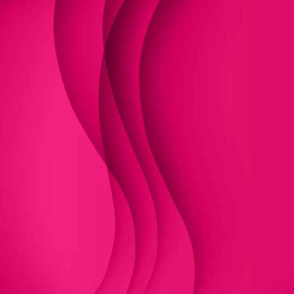 Modelo de vetor rosa Fundo abstrato com curvas linhas e sombra. Para folheto, brochura, livreto, design de sites — Vetor de Stock