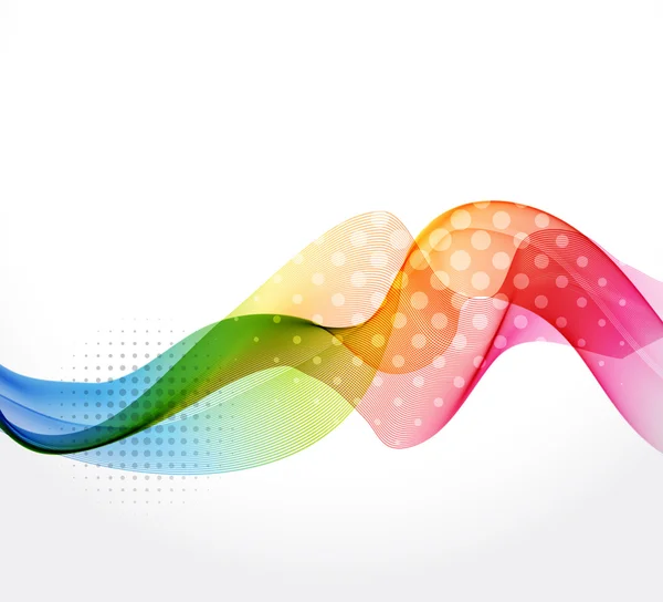 Vector Abstract color wave — Stock Vector