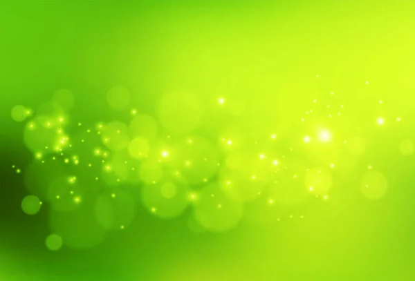 Vector abstracto fondo verde y fresco bokeh — Vector de stock