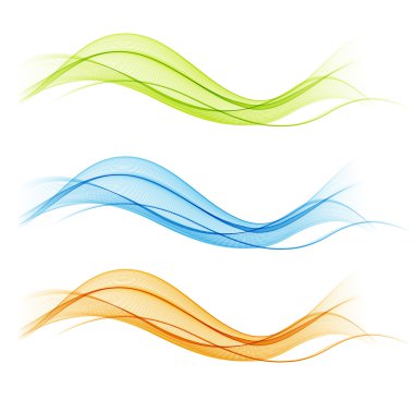 soyut renkli şeffaf dalga koleksiyonu