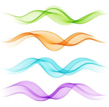 soyut renkli şeffaf dalga koleksiyonu