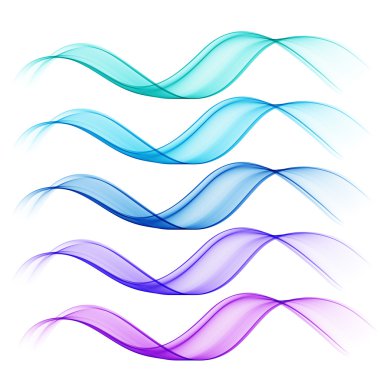soyut renkli şeffaf dalga koleksiyonu