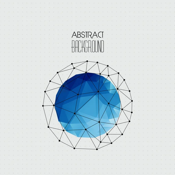 Fundo geométrico abstrato do vetor com triângulo — Vetor de Stock