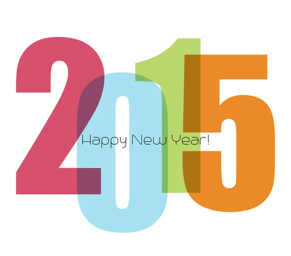 Happy new year greeting with number — Stock Photo, Image