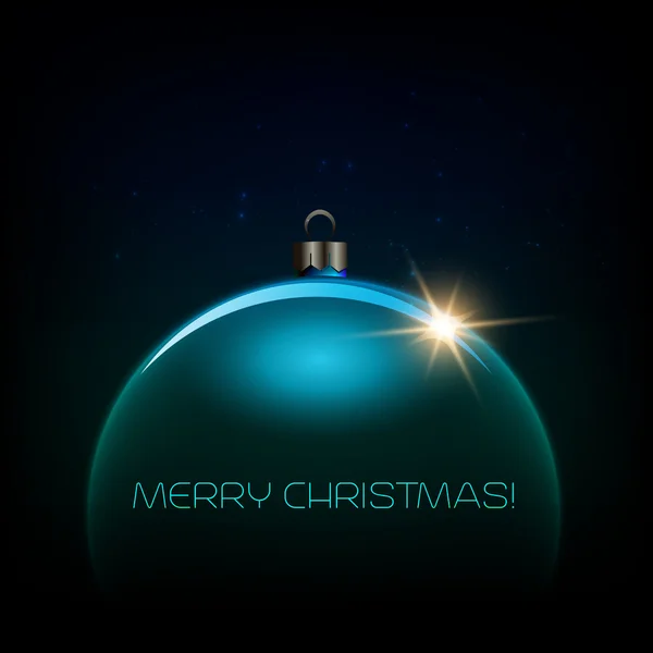 Καλά Χριστούγεννα στολίδι ευχετήρια κάρτα — Διανυσματικό Αρχείο