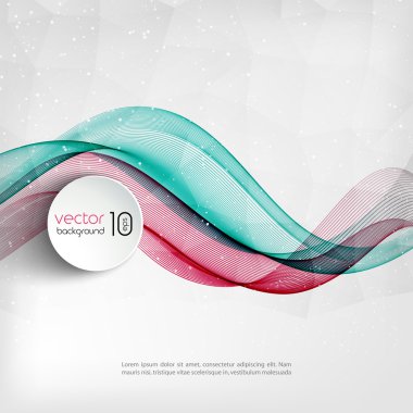 soyut şeffaf dalga geçmiş