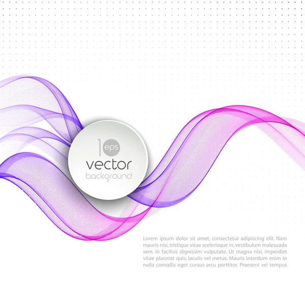 Diseño de folleto de fondo de plantilla de onda transparente abstracta — Vector de stock