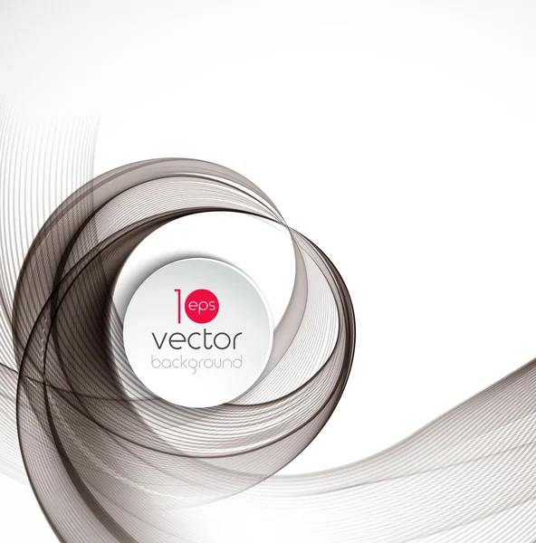Abstract transparent fractal wave template  background brochure design — Stock Vector