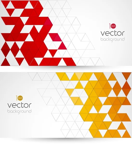 Абстрактный геометрический фон с цветным треугольником — стоковый вектор