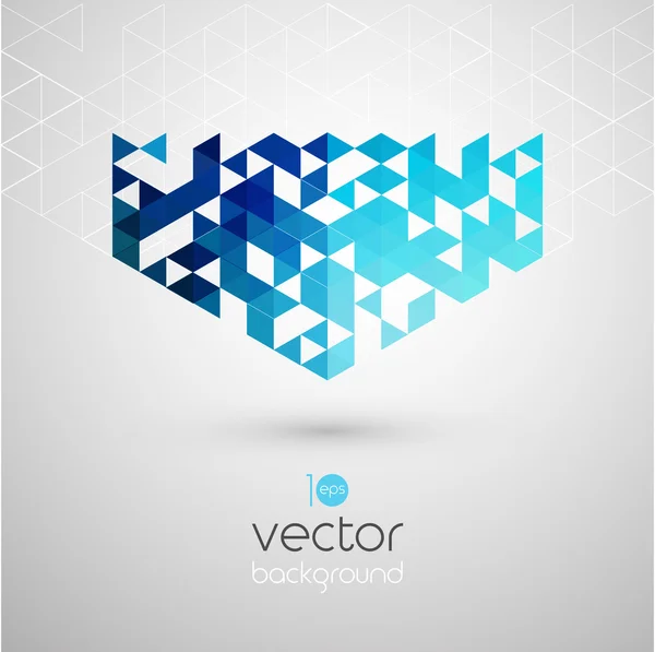 Abstract geometric background with color triangle — Stock Vector