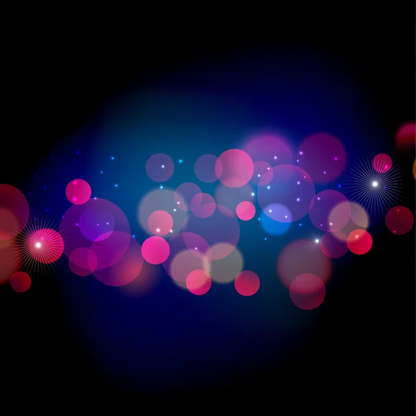 Abstrait fond de lumière de Noël avec bokeh — Image vectorielle