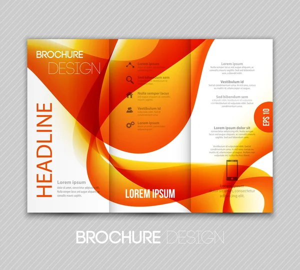 Astratto trasparente frattale onda modello sfondo brochure design — Vettoriale Stock