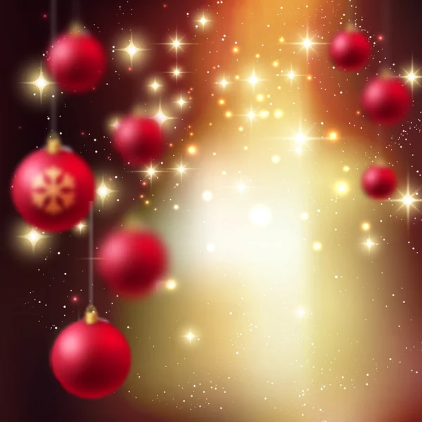 Joyeux Noël Bauble carte de vœux — Image vectorielle