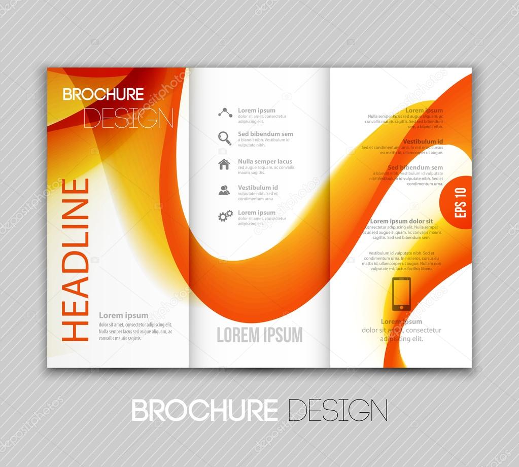 Abstract transparent fractal wave template  background brochure design
