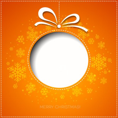 Neşeli Noel tebrik kartı ile önemsiz şey. Kağıt tasarımı