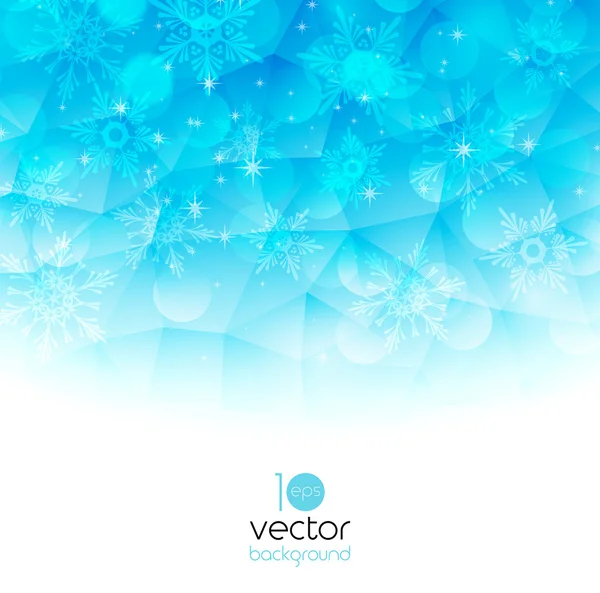 Feliz Natal cartão de saudação com flocos de neve — Vetor de Stock