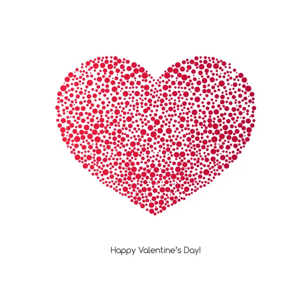 Valentines Card with heart — Stock Vector