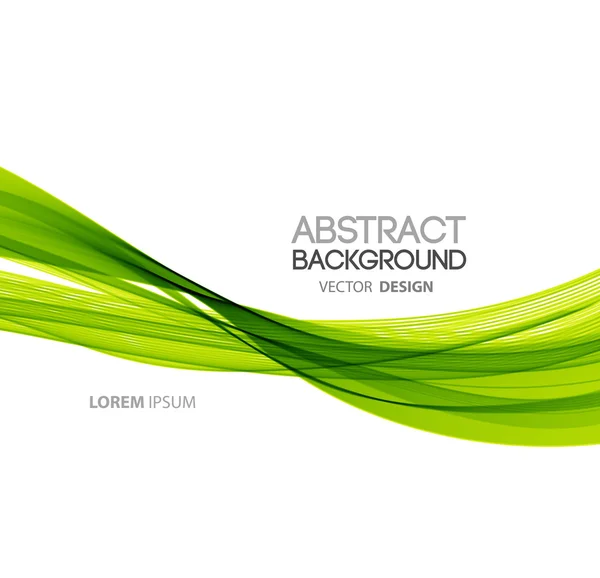 Abstract curved lines background. Template brochure design — Stock Vector