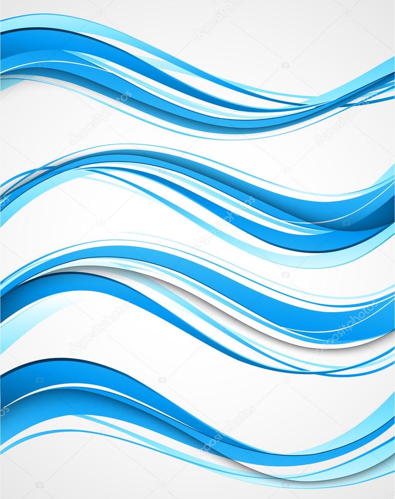 Abstract curved lines background. Template brochure design