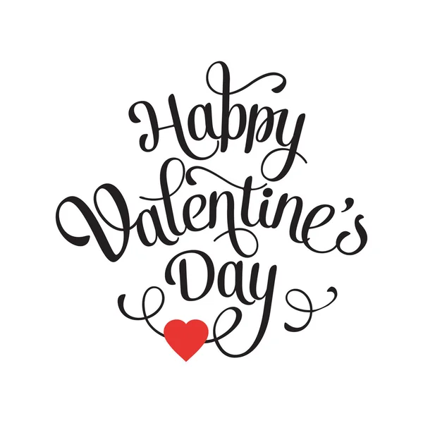 Happy Valentines Day Vintage kaart met letters — Stockvector