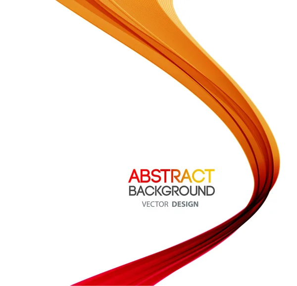 Abstract curved lines background. Template brochure design — Stock Vector