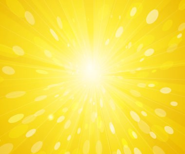 Sarı güneşli ışınları arka plan