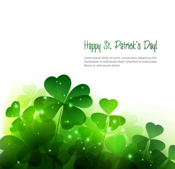 Happy Saint Patricks Day Background. — Stock Vector