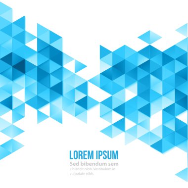 soyut kenarlı üçgen poster.