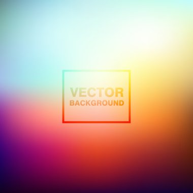 Soyut renkli bulanık vektör arkaplanı.