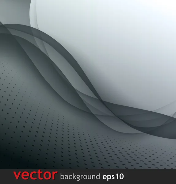 Fondo de vector de onda gris abstracto — Vector de stock