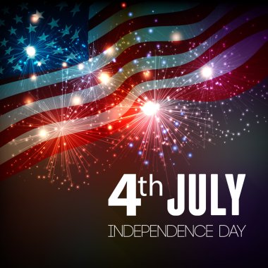 Fireworks background for 4th of July clipart
